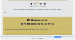 Desktop Screenshot of im-hauspersonal.de