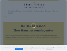 Tablet Screenshot of im-hauspersonal.de